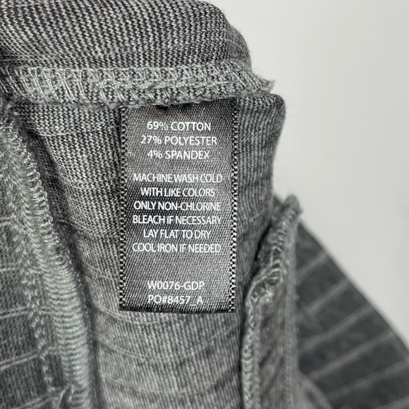 BETABRAND Straight Leg Classic Dress Work Pant Yoga Pant Gray Pinstripe L Long - Picture 13 of 16